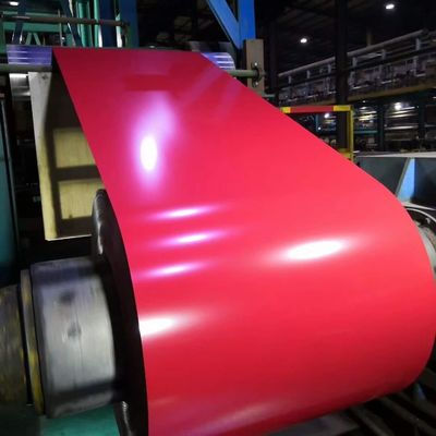 赤い色 PPGI PPGL DX51D プリペイント ガルバン化鉄コイル